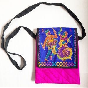 Handcrafted Indian Bollywood Print Crossbody Purse